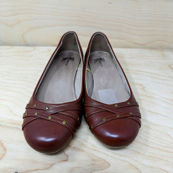 WHITE MOUNTAIN Women's Clara Ballet Flat, Brown Size 8.5 - Picture 2 of 7